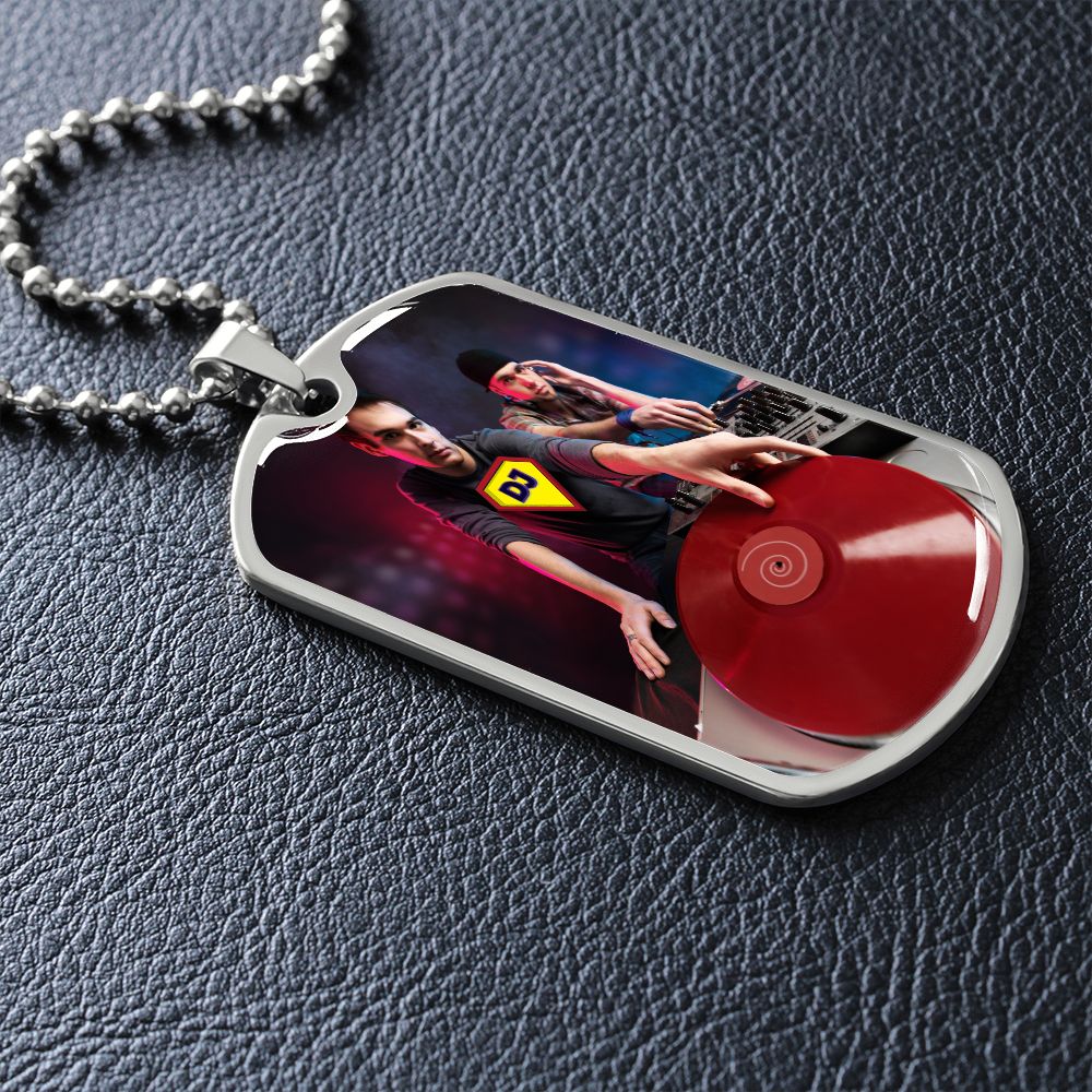 Super DJ dog tag