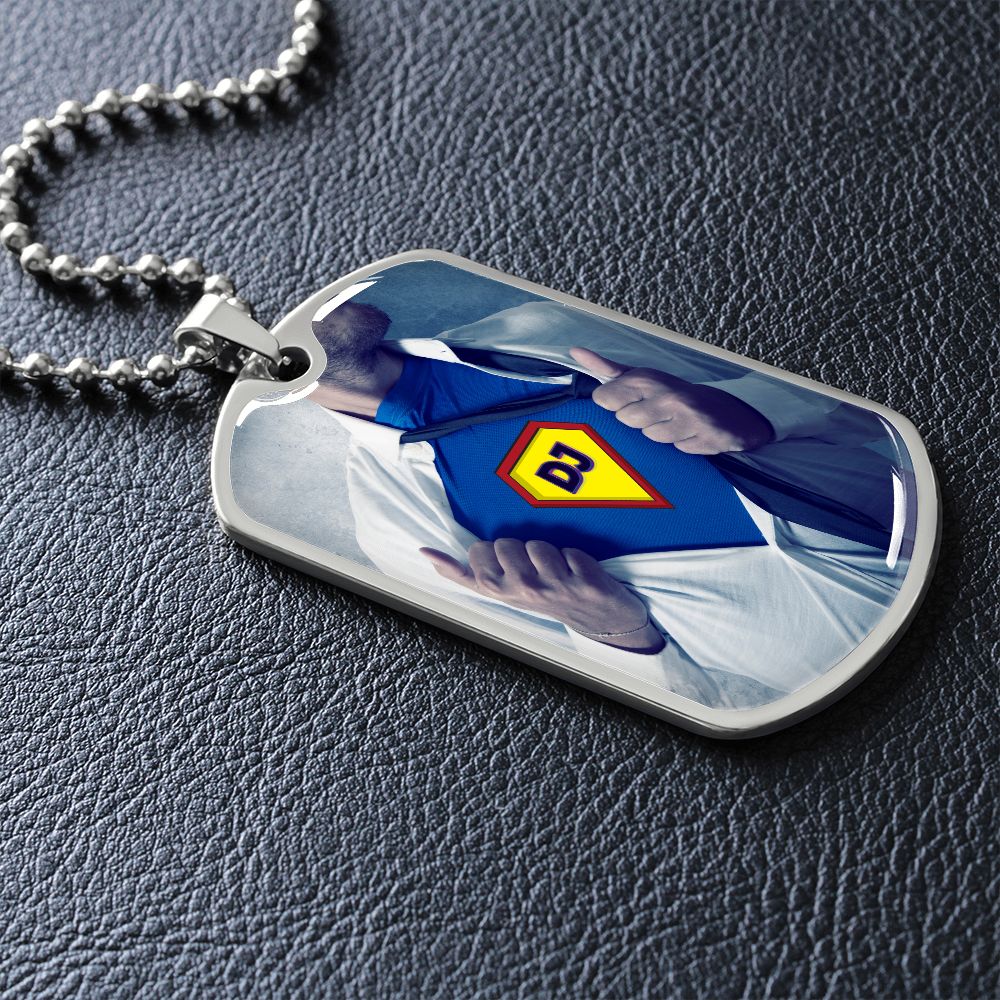Super DJ dog tag