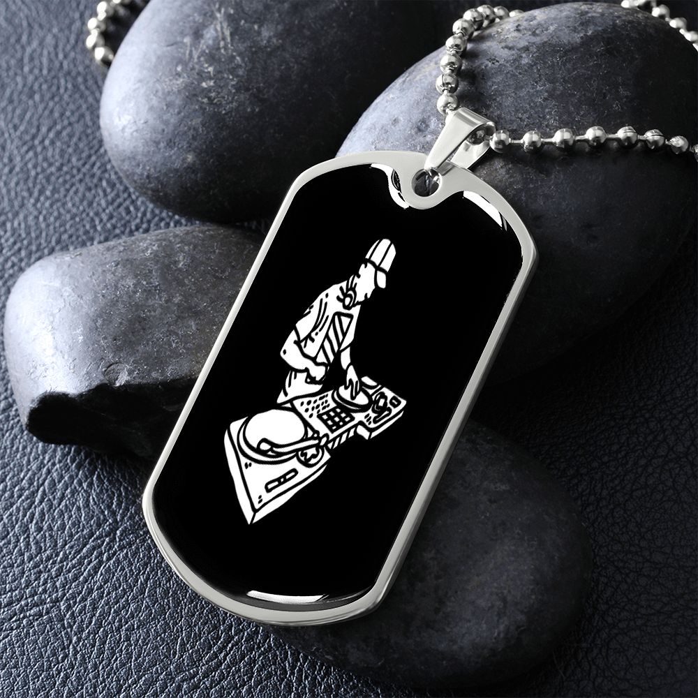 I'm your DJ dog tag