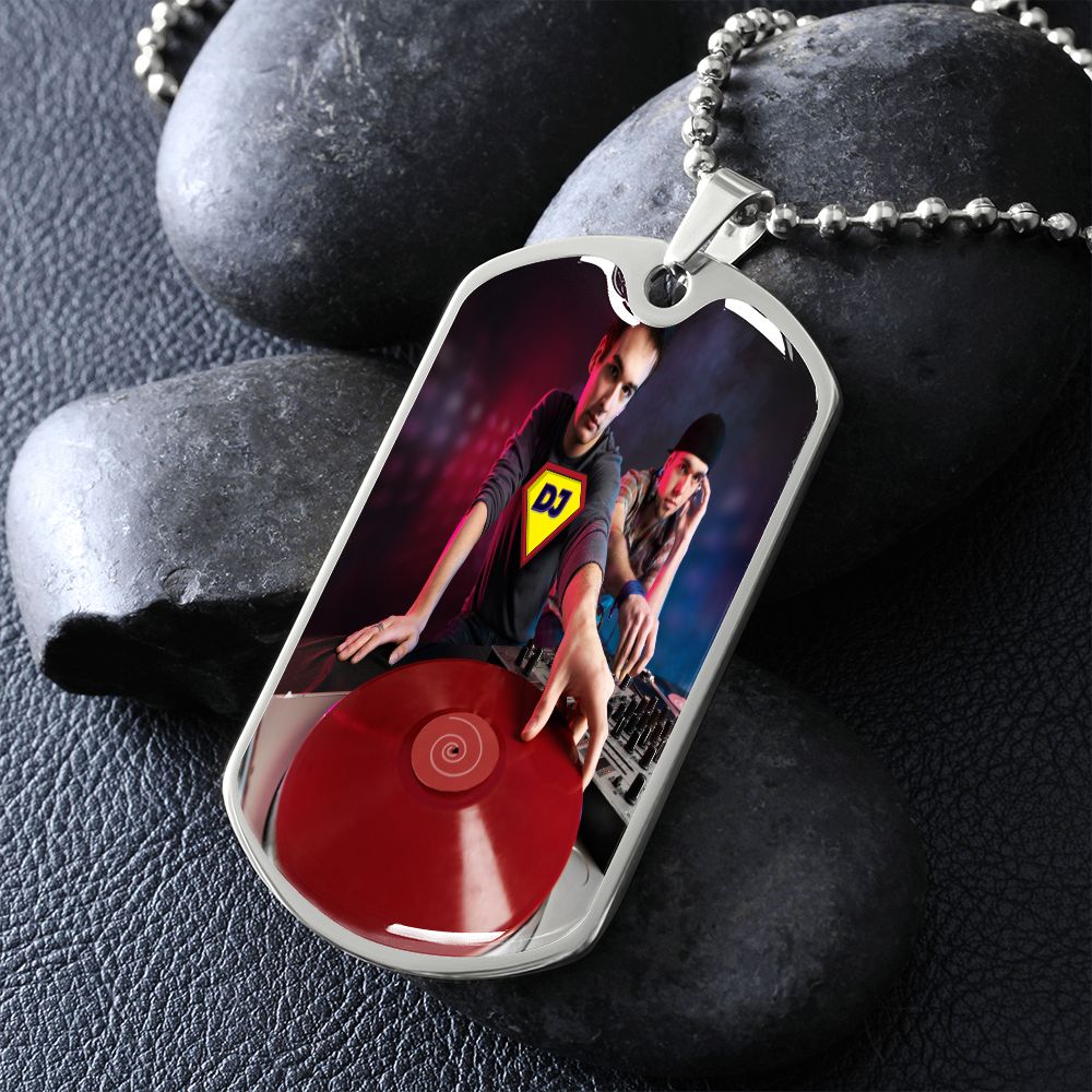 Super DJ dog tag