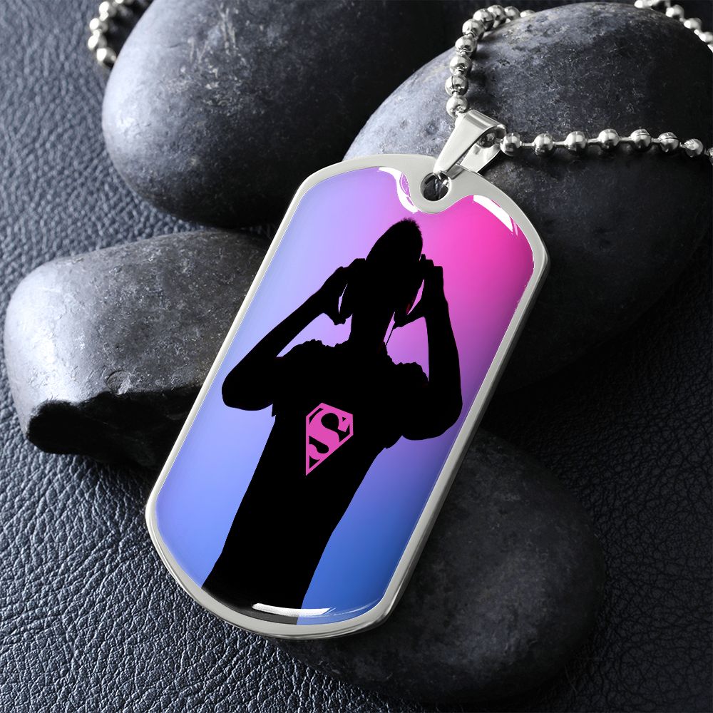 Super DJ military dog tag