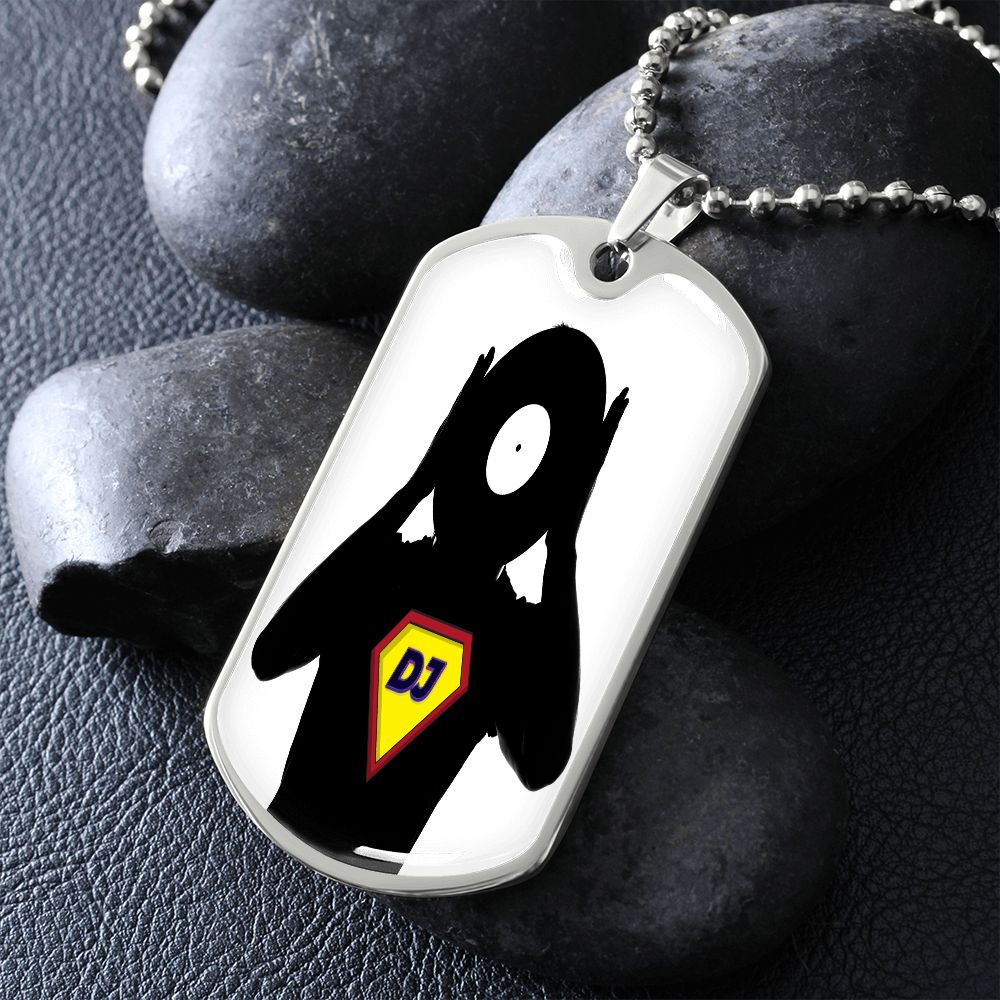 Super DJ dog tag