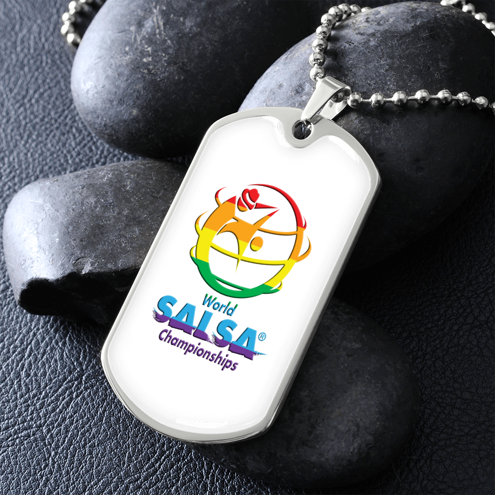 WSC Rainbow Military dog tag