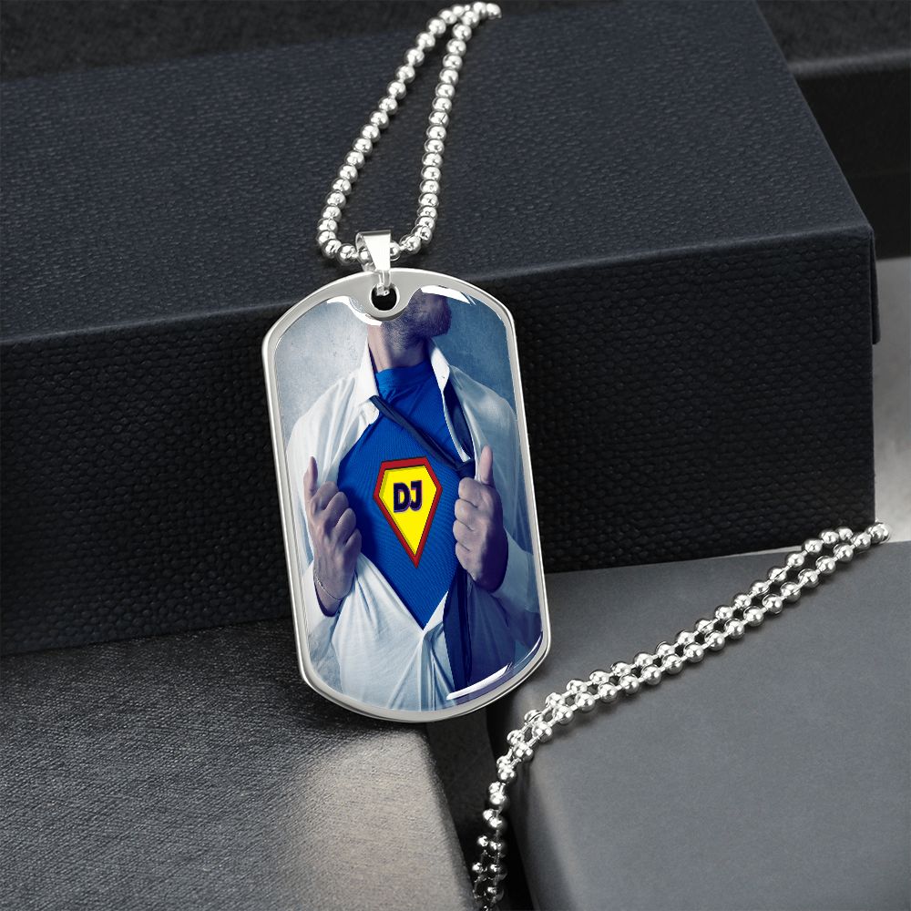Super DJ dog tag