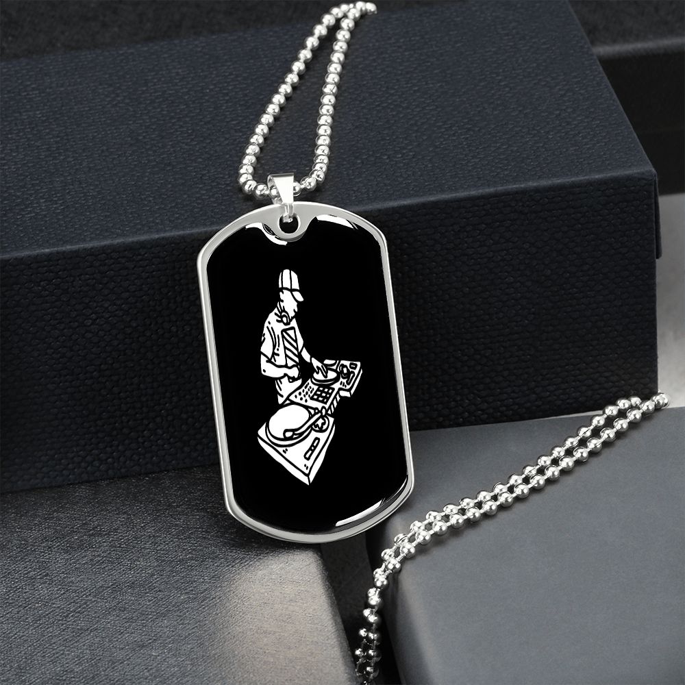 I'm your DJ dog tag