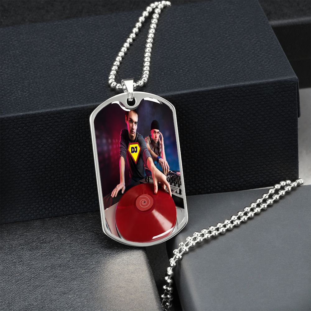 Super DJ dog tag