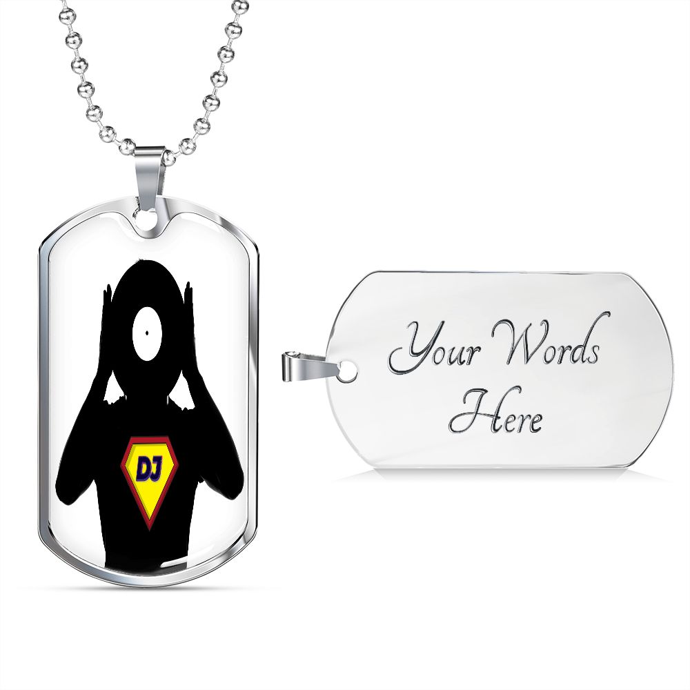Super DJ dog tag