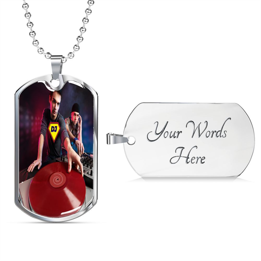 Super DJ dog tag