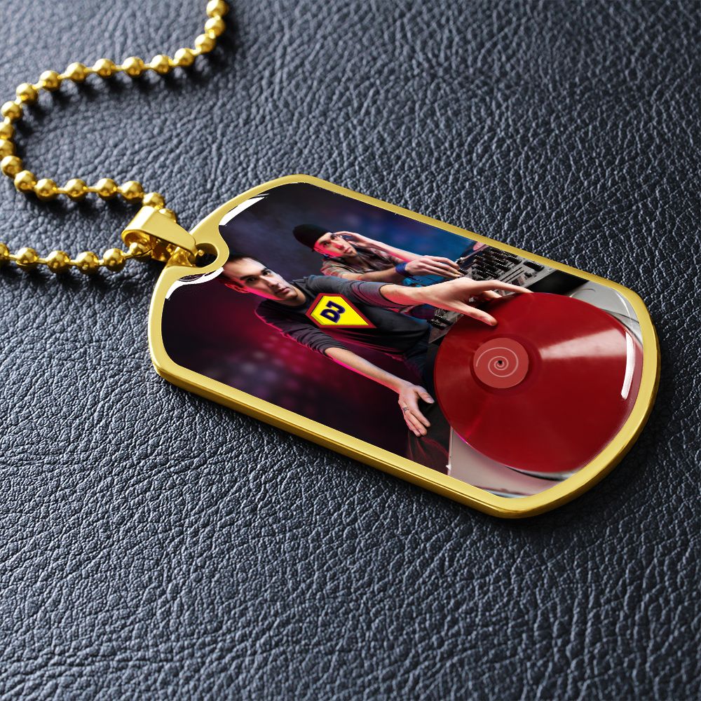 Super DJ dog tag