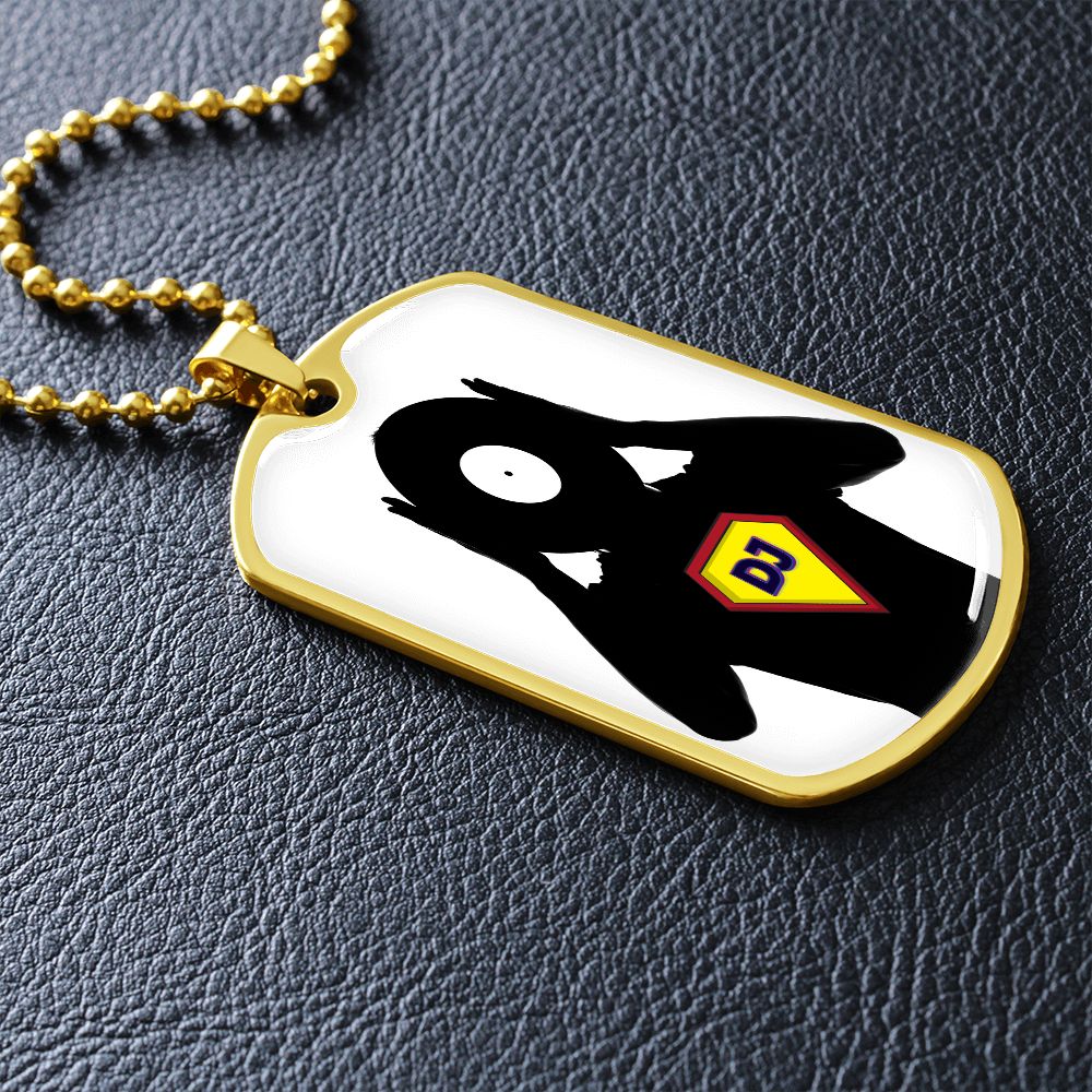 Super DJ dog tag