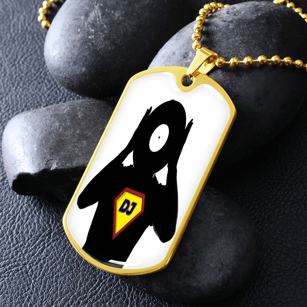 Super DJ dog tag