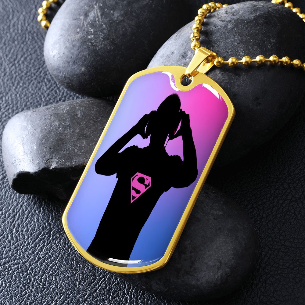 Super DJ military dog tag