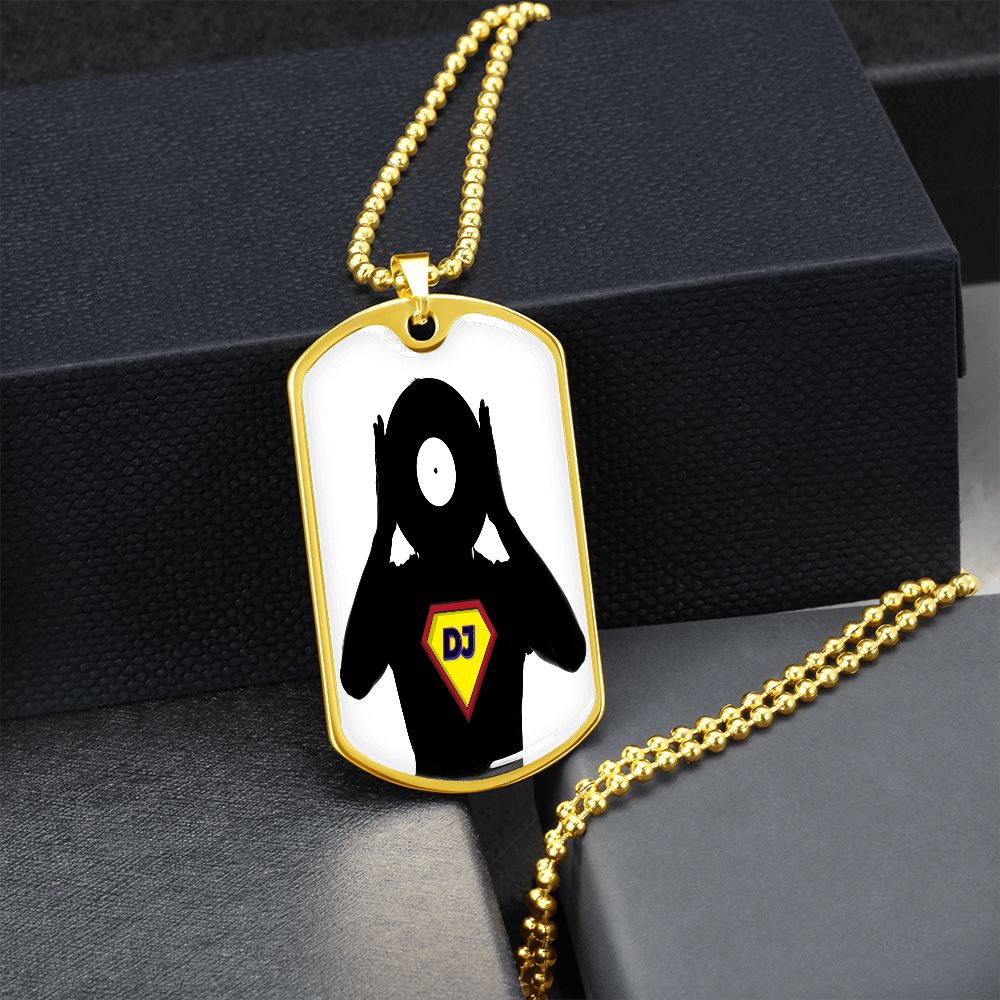 Super DJ dog tag