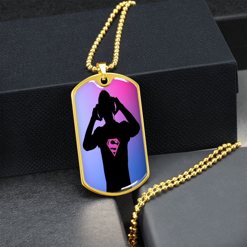 Super DJ military dog tag
