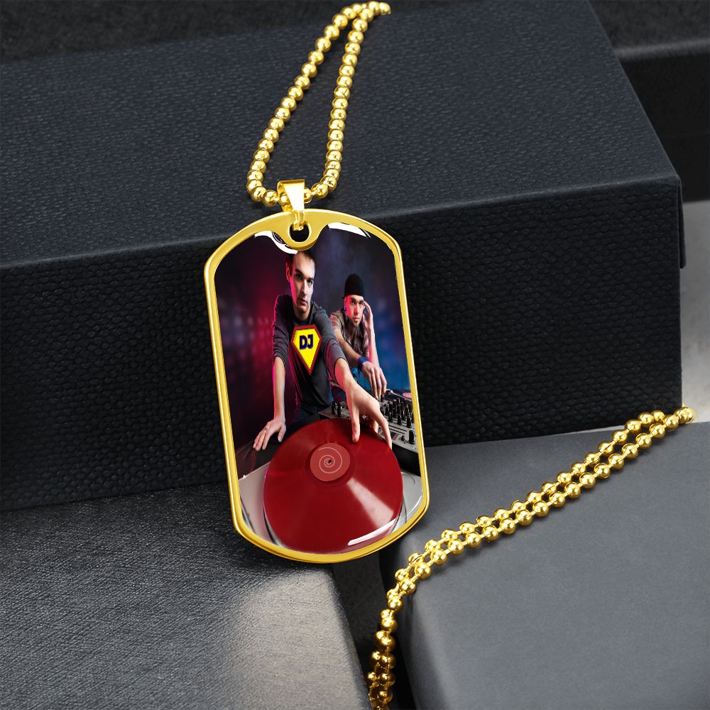 Super DJ dog tag