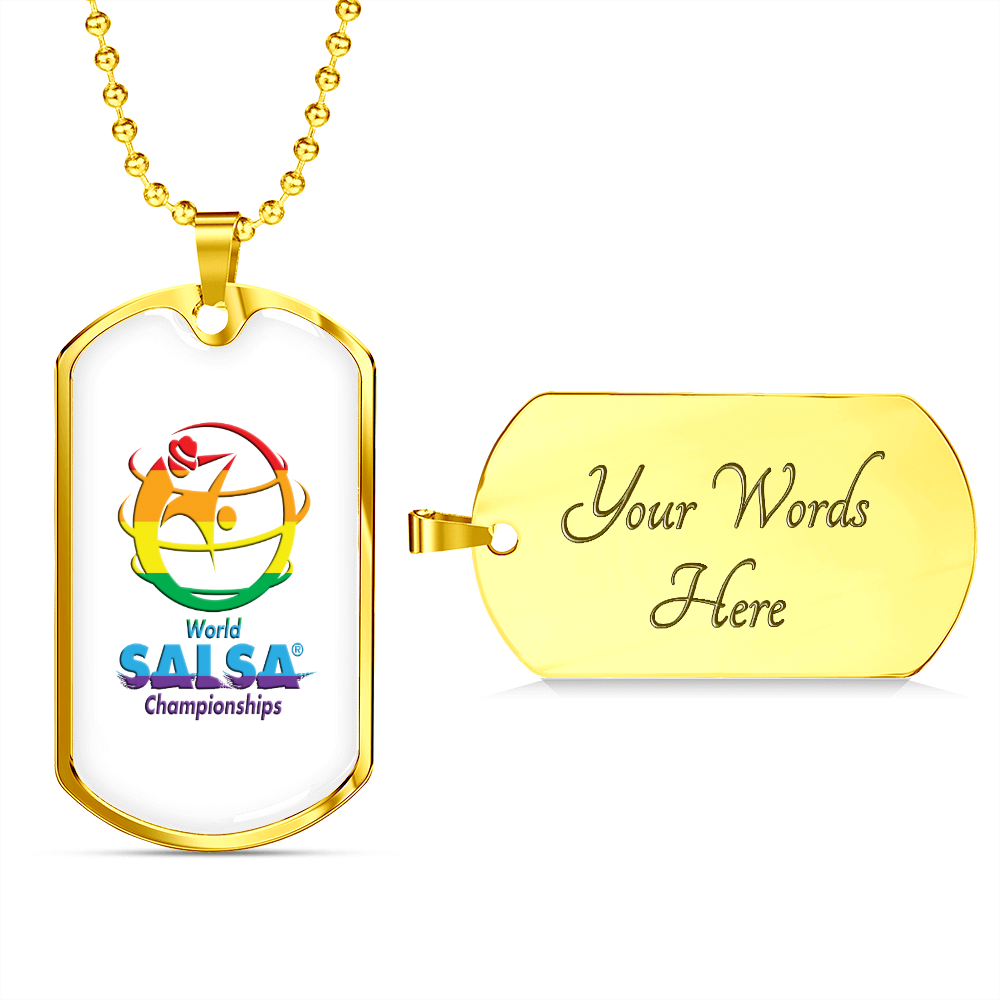 WSC Rainbow Military dog tag