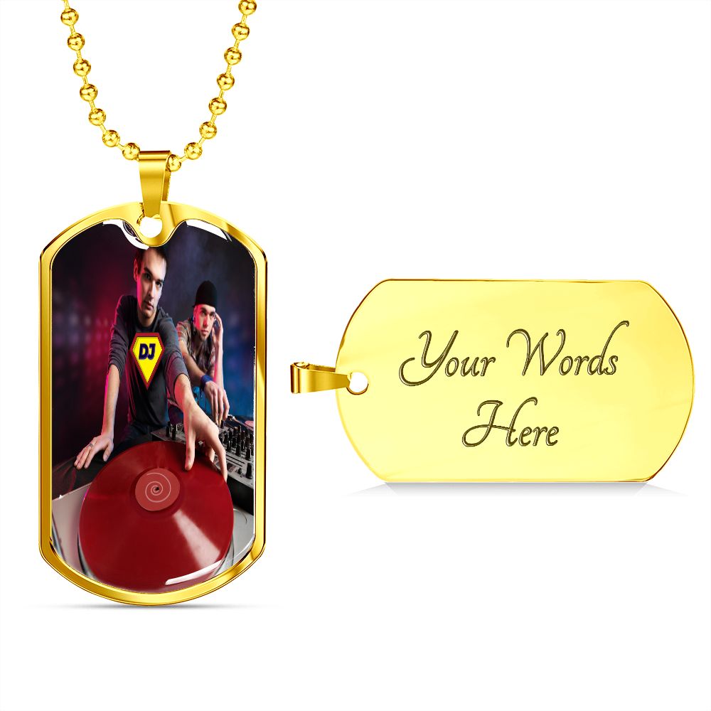 Super DJ dog tag