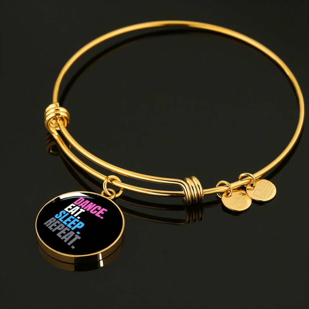 Dance, Eat, Sleep, Repeat hand made bracelet - World Salsa Championships