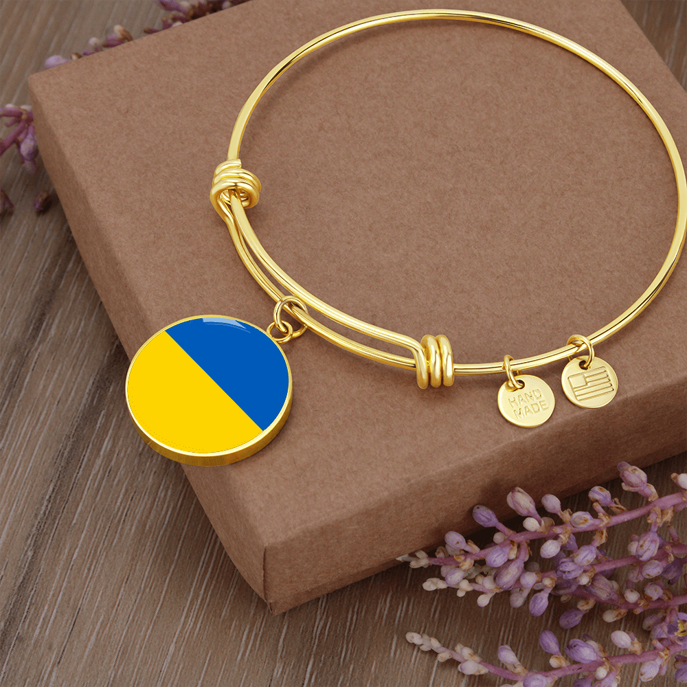 Stand for Ukraine hand-made bracelet