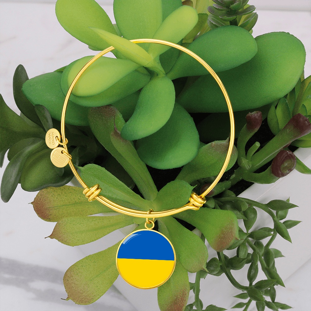 Stand for Ukraine hand-made bracelet