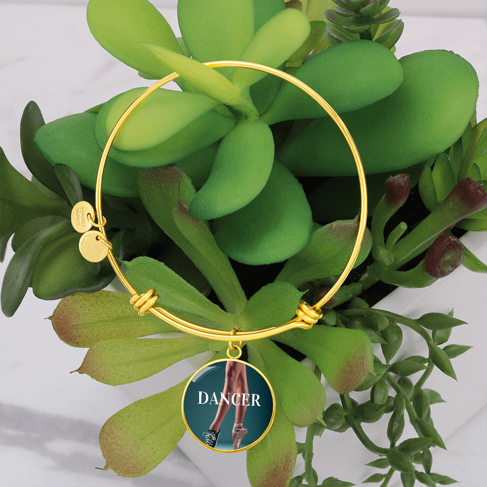 Dancer handmade bracelet. Show the world you are a dancer.