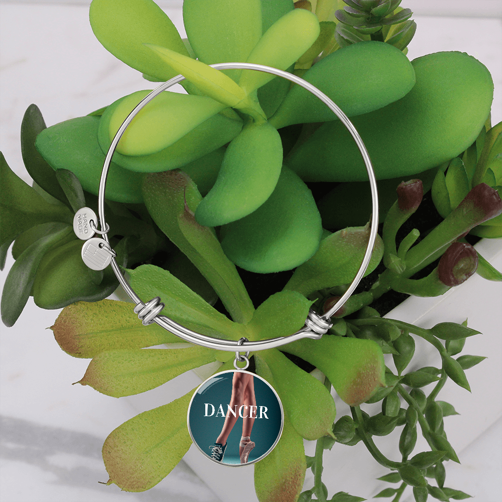 Dancer handmade bracelet. Show the world you are a dancer.