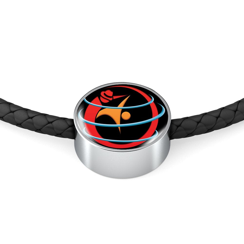 Private Collection- WSC Woven Double-Braided Real-Leather Charm Bracelet - World Salsa Championships