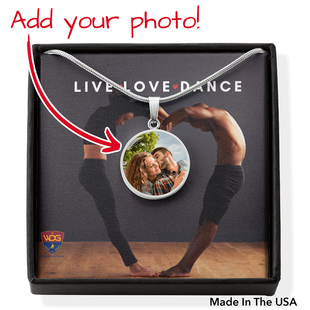 New Live, Love, Dance personalized collection: Photo pendant. - World Salsa Championships