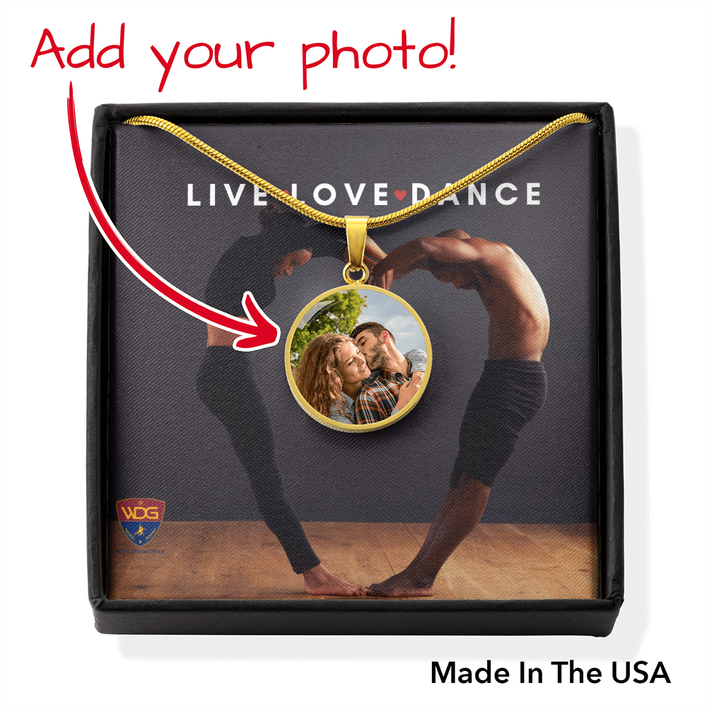 New Live, Love, Dance personalized collection: Photo pendant. - World Salsa Championships