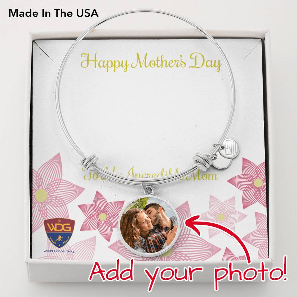 Personalized stainless steel bracelet (add your photo) - World Salsa Championships