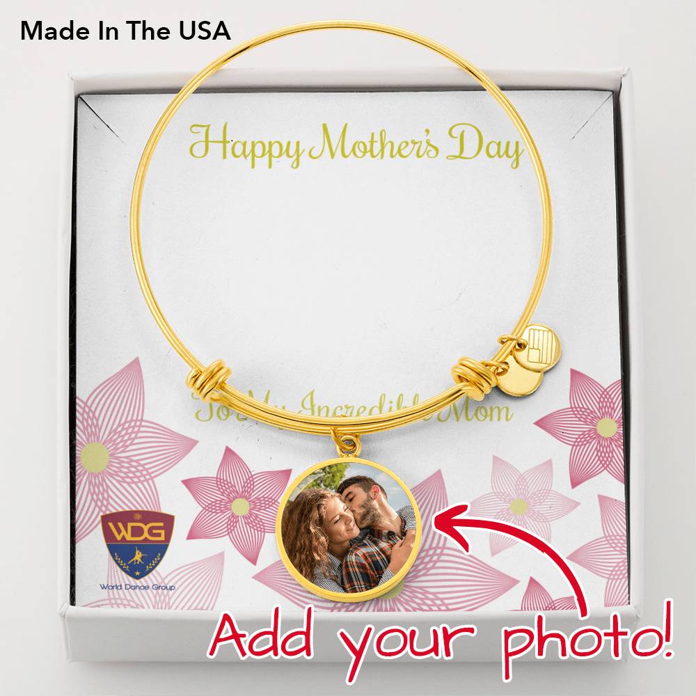 Personalized stainless steel bracelet (add your photo) - World Salsa Championships