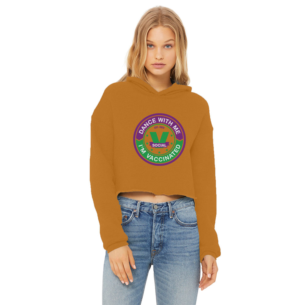 Dance with Me Ladies Cropped Raw Edge Hoodie - World Salsa Championships