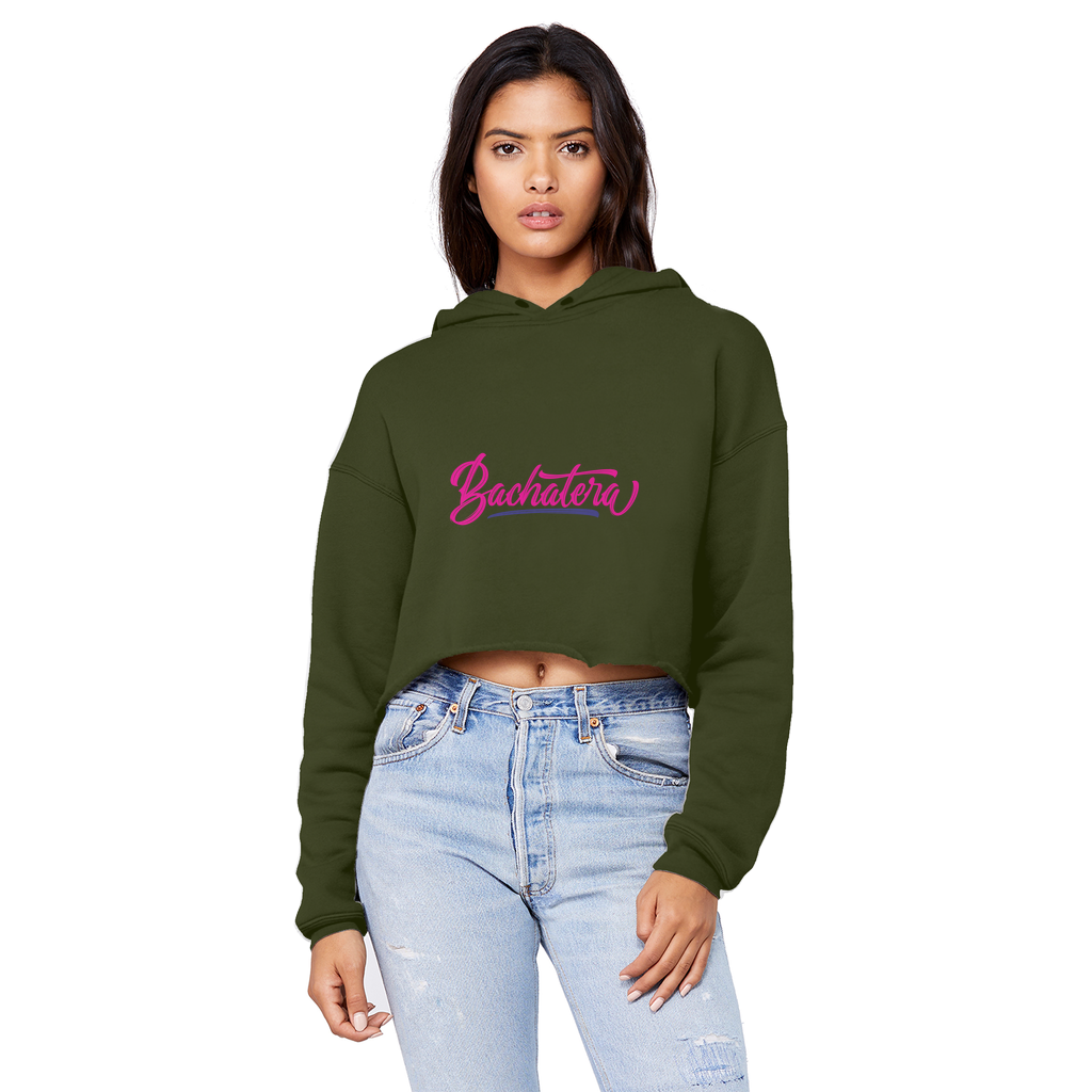 Bachatera Unisex Cropped Raw Edge Boyfriend Hoodie