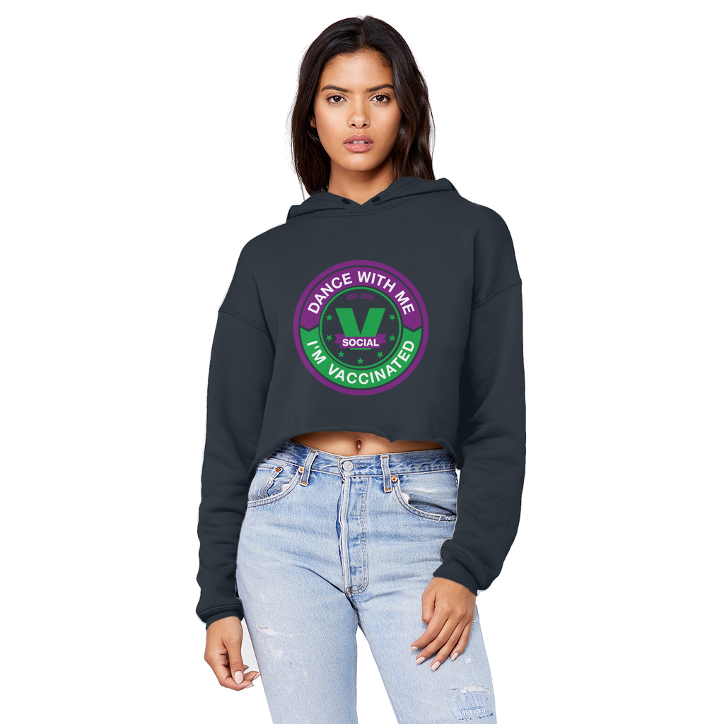 Dance with Me Unisex Cropped Raw Edge Boyfriend Hoodie - World Salsa Championships