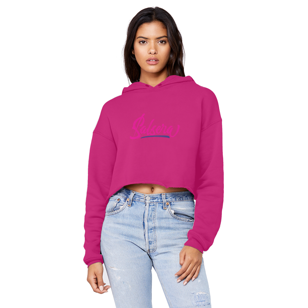 Salsera Unisex Cropped Raw Edge Boyfriend Hoodie