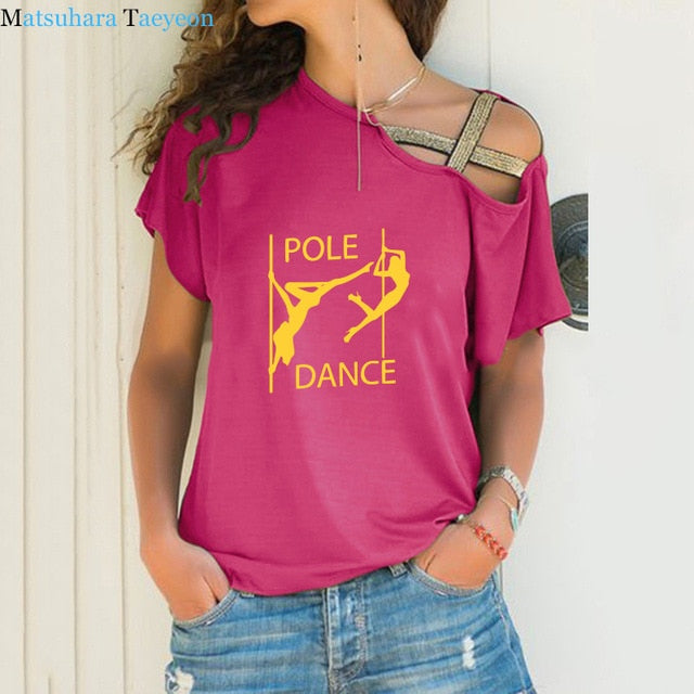 Newest Pole Dance Funny T Shirt Women's Sexy Dancer Printed T-Shirt High Quality Hipster Short Sleeve Tee Tops Tshirt Femenina - World Salsa Championships