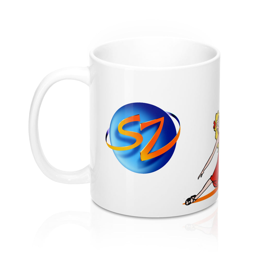 SalZOOM Mug 11oz-  Sal and  ZOOM Cartoons - World Salsa Championships