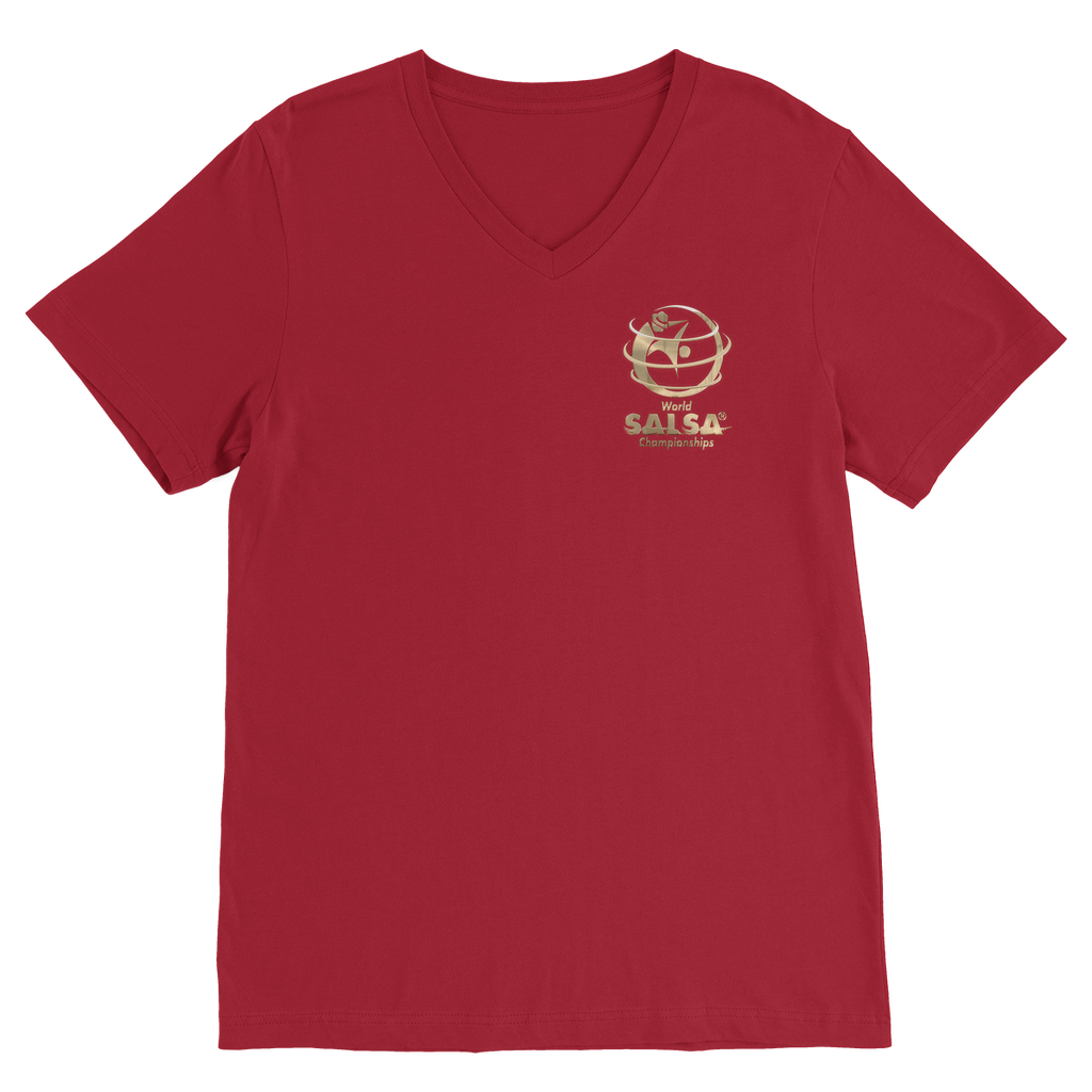 WSC Gold Collection Premium V-Neck T-Shirt - World Salsa Championships