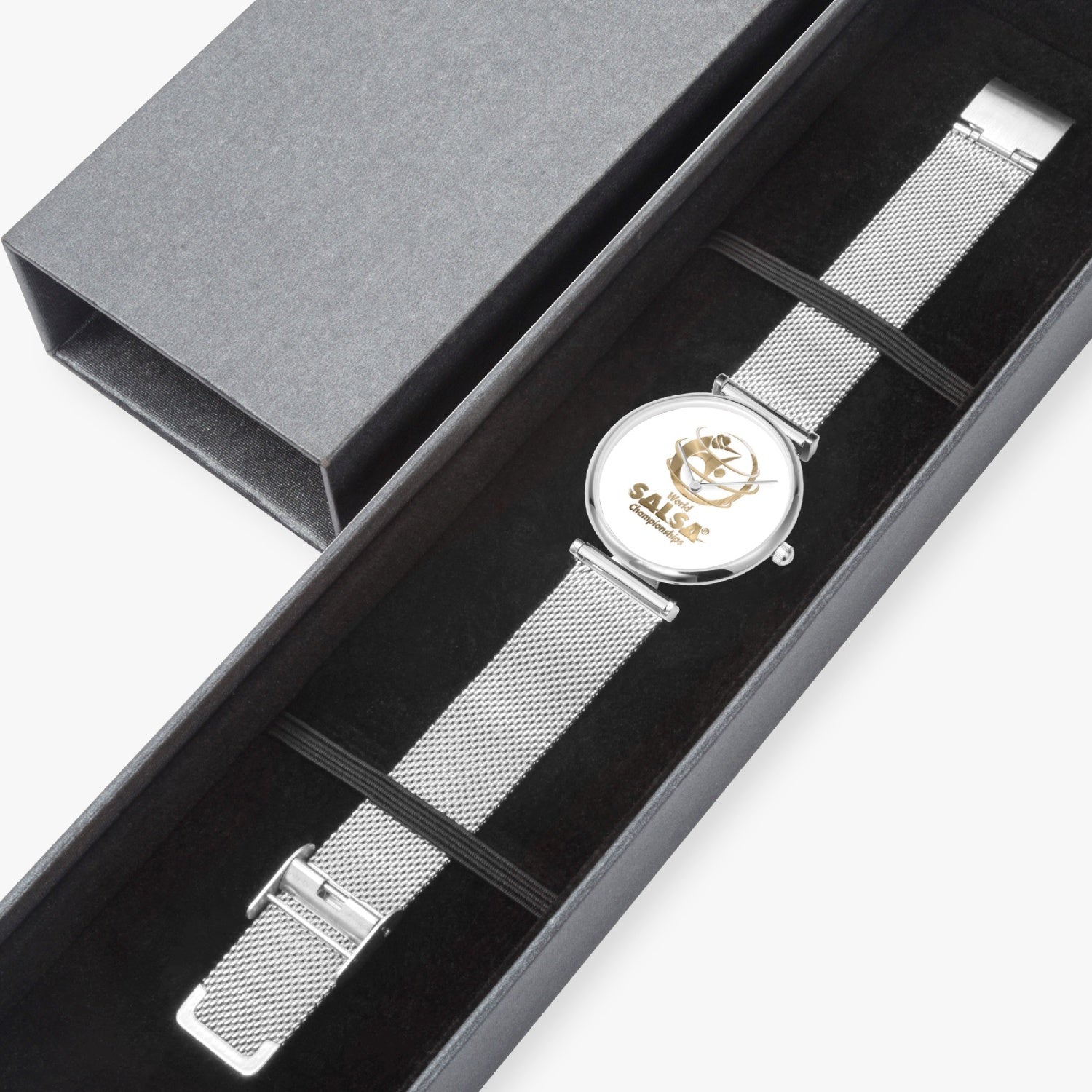 WSC Gold Collection New Stylish Ultra-Thin Quartz Watch - World Salsa Championships