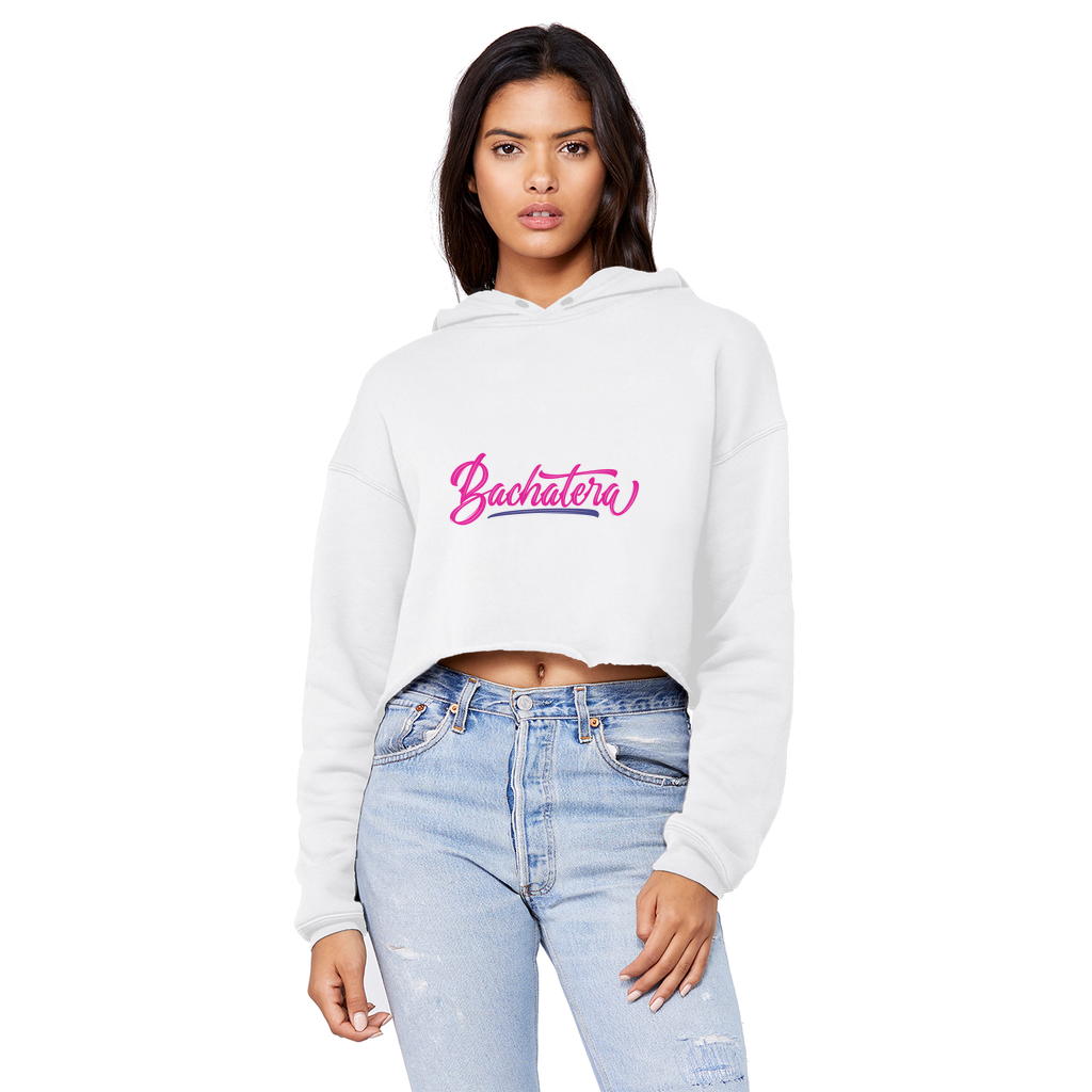 Bachatera Unisex Cropped Raw Edge Boyfriend Hoodie