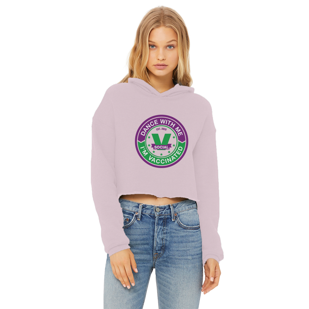 Dance with Me Ladies Cropped Raw Edge Hoodie - World Salsa Championships