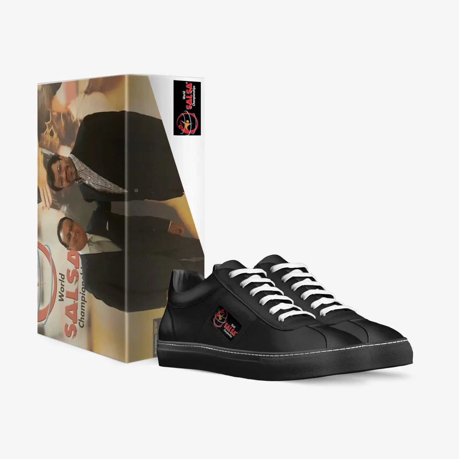 Personalized Italian Leather Sneakers with WSC Logo - World Salsa Championships