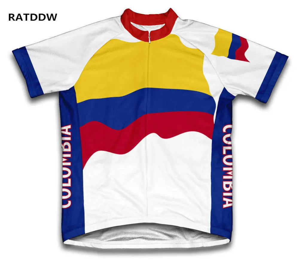 Colombia Cycling Jersey Bicycle Bike Short Sleeve Mens Sportswear Roupa Ciclismo/Quick-Dry Racing Bicycle Clothing - World Salsa Championships