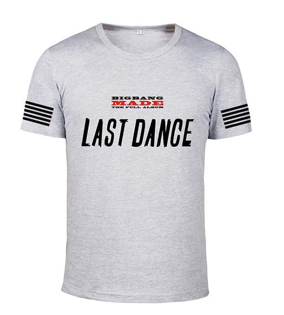 New Style Bigbang Last Dance GD TOP o neck Cotton short sleeve Unisex t-shirt - World Salsa Championships