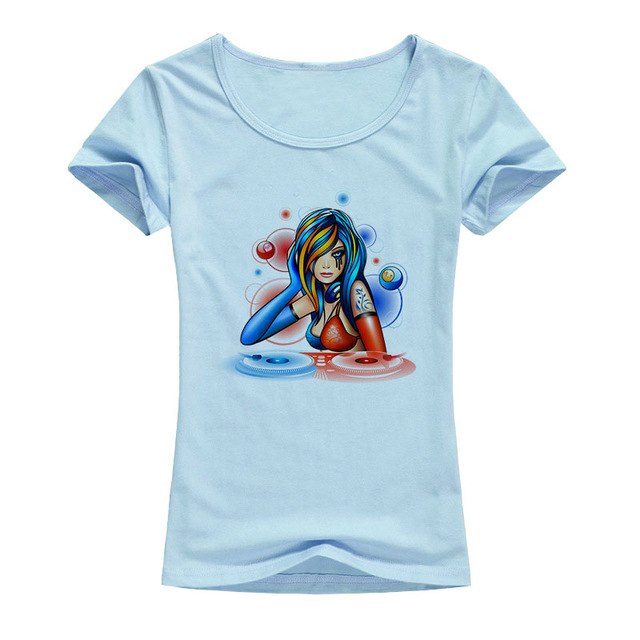Summer Women's Funny DJ Music Girl Design - World Salsa Championships