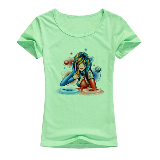 Summer Women's Funny DJ Music Girl Design - World Salsa Championships
