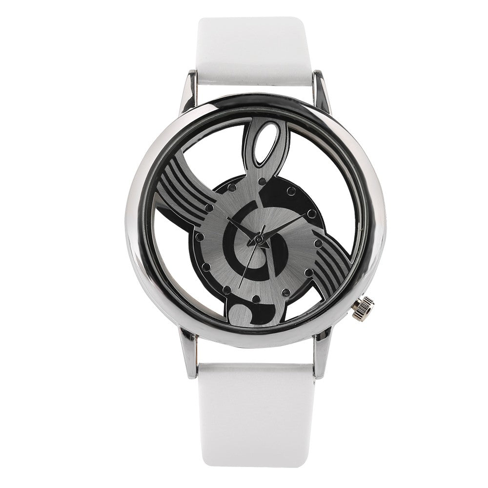 Creative Women's Watch, Music Note Hollow Watch for Women Girls, Lovely Ladies Casual Wristwatch - World Salsa Championships